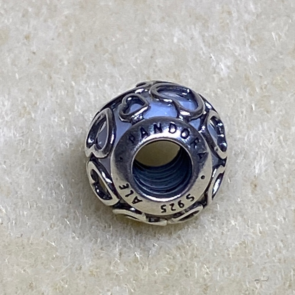 Authentic Pandora Love Cerise Crystal White 792036 - Picture 11 of 11